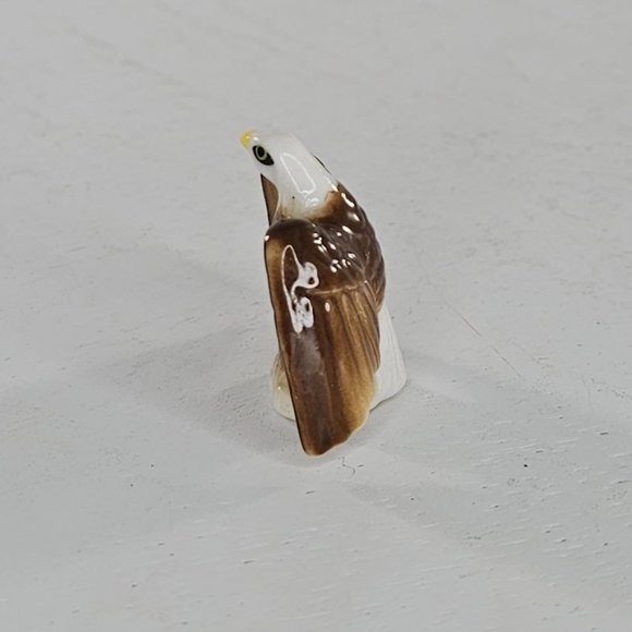Bug House Bald Eagle Miniature Figurine Bone China - Picture 5 of 8